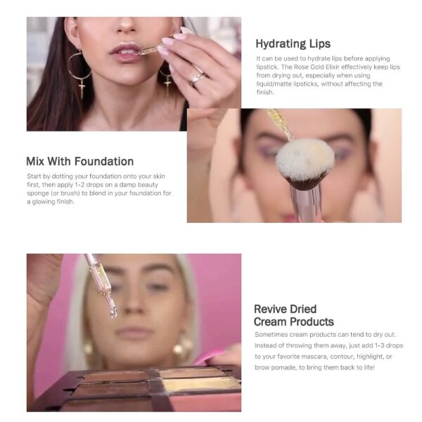 24K Rose Gold Elixir Face Oil - Image 4