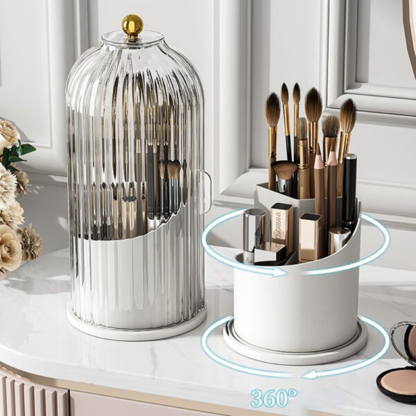 Dust Proof Partition Desktop Cosmetic Storage Box - Image 2