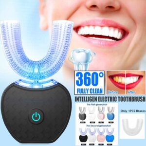 360° Automatic Electric Toothbrush with Blue Light