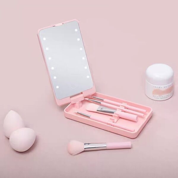 Foldable Rotating Storage Led Cosmetic Mirror Travel - Image 8